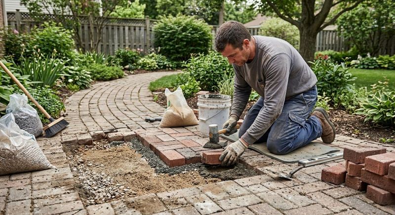 Brick Pathway Repair in Port Saint Lucie, FL
