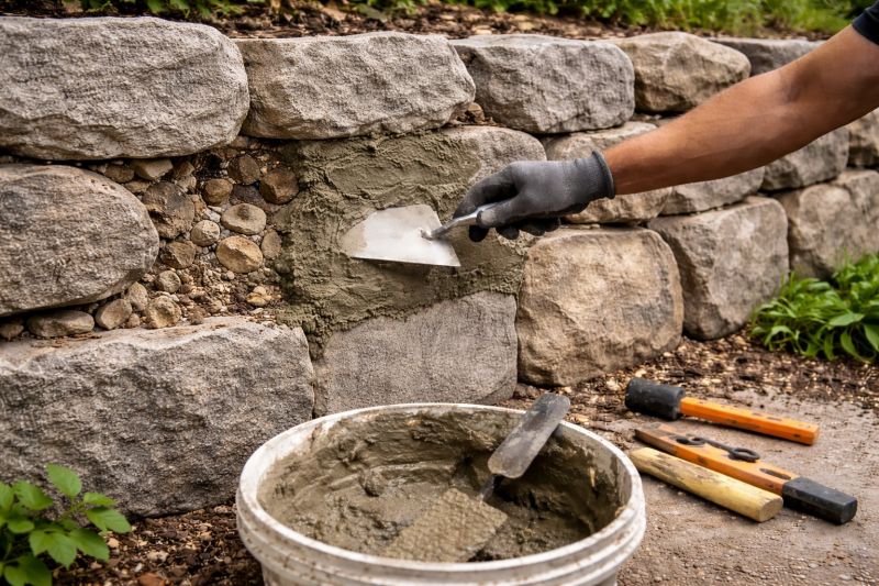 Brick Retaining Wall Repair in Port Saint Lucie, FL