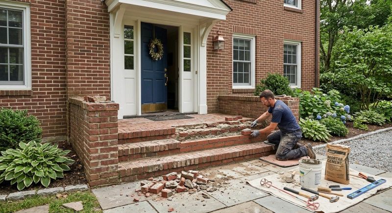 Brick Stoop Repair in Port Saint Lucie, FL