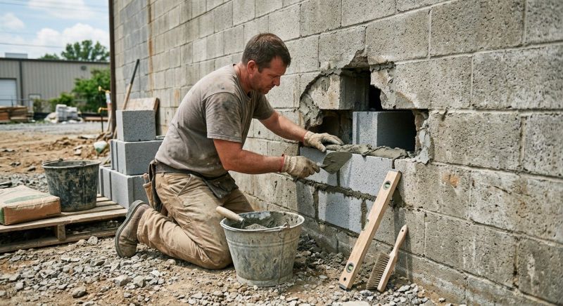 Concrete Block Repair in Martin County, FL