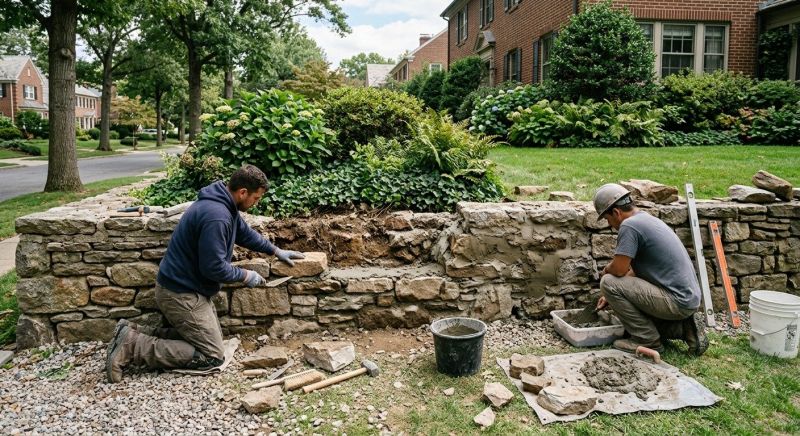 Stone Wall Repair in Indiantown, FL